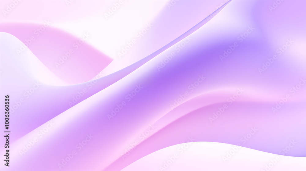 Abstract background with smooth wavy silk or satin in purple colors. Generative AI Abstract background with smooth wavy silk or satin in purple colors. Generative AI