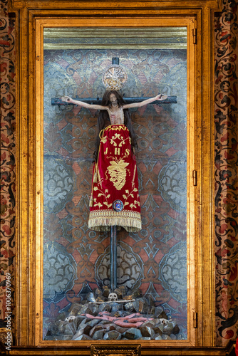 Chapel of the Holy Christ of Miracles, reserve of the Most Holy, Cathedral of Santa María de Huesca, Huesca, Aragon community, Spain photo