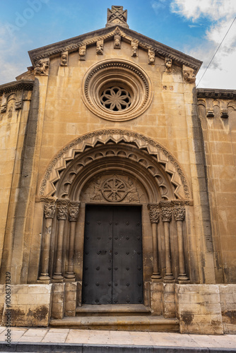 rear portal of the cloister, San Pedro el Viejo Monastery, Huesca, Aragon community, Spain