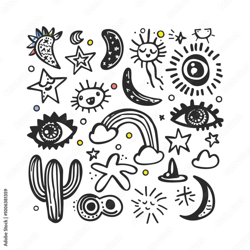 Abstract Hand Drawn Doodle Vector Design Abstract Hand Drawn Doodle Vector Design