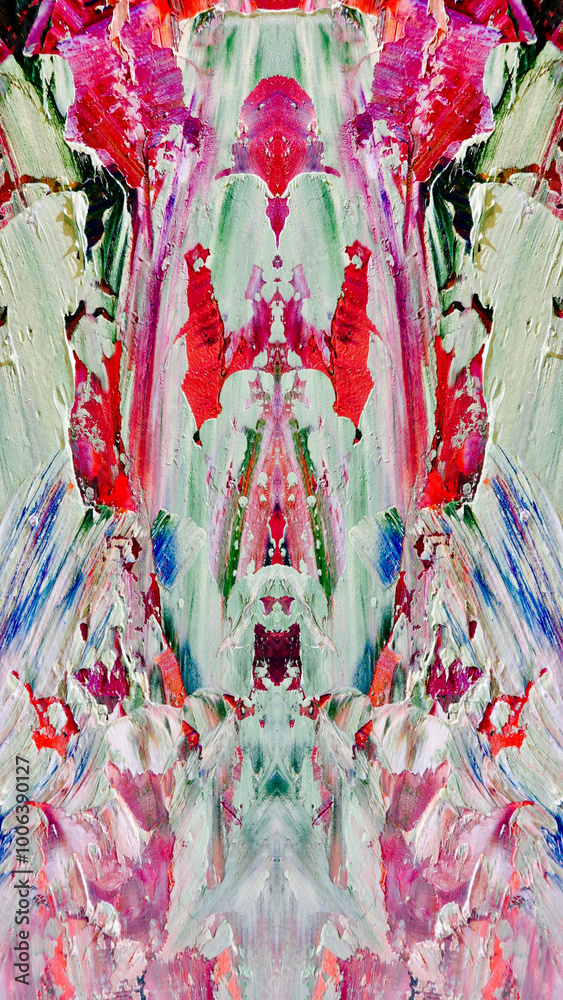 Fototapeta premium Abstract background wallpaper. Ethnic pattern. Mixtures of oil paint. Trendy hand painting canvas. Wall decor and Wall art prints Idea. 3D Texture. Art object