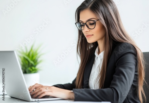 Businesswoman Laptop.