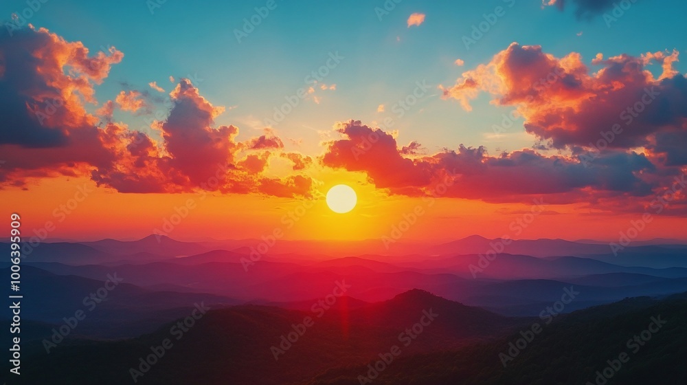 stunning sunrise or sunset landscape with moving clouds, nature’s light show painting the horizon, peaceful scenery and glowing sky, vibrant colors reflecting on the natural environment stunning sunrise or sunset landscape with moving clouds, nature’s light show painting the horizon, peaceful scenery and glowing sky, vibrant colors reflecting on the natural environment