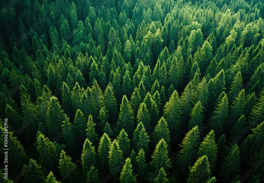 Aerial Forest View.
