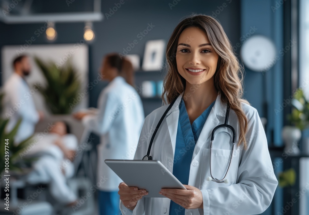 Doctor Using Tablet. Doctor Using Tablet.