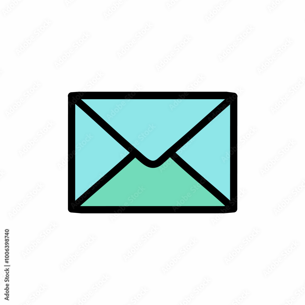 Envelope icon, vector illustration. Flat design style. Envelope icon, vector illustration. Flat design style.