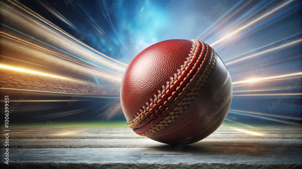 Cricket ball on motion blur background Cricket ball on motion blur background