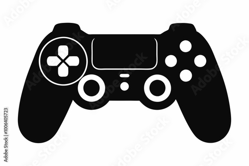 Gamepad icon. Game controller silhouette vector, Video game controller