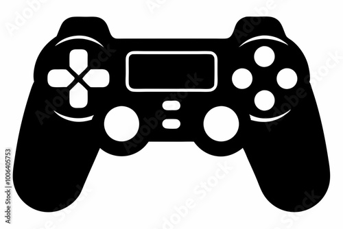Gamepad icon. Game controller silhouette vector, Video game controller