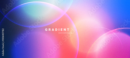 Abstract blurred colored gradient with glowing circles background for presentation,banner,backdrop,wallpaper. Vector illustration.