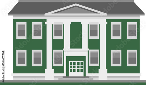 School building icon vector image