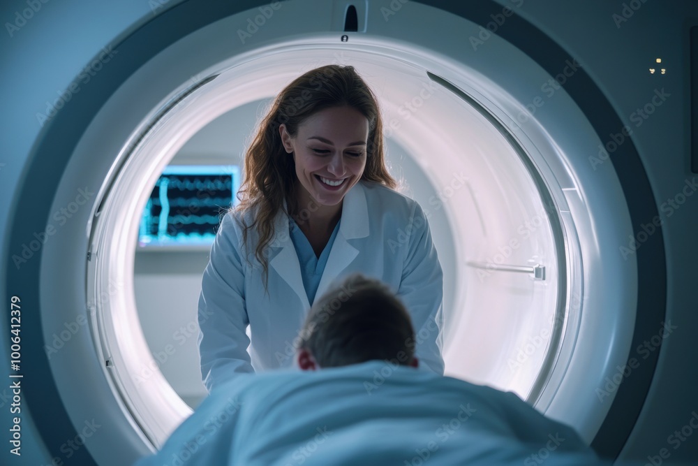 MRI Scan Doctor Patient. MRI Scan Doctor Patient.