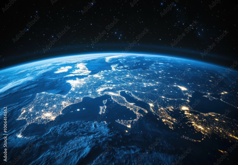 Obraz premium Earth at Night.