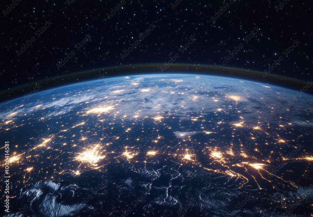 Fototapeta premium Earth at Night.
