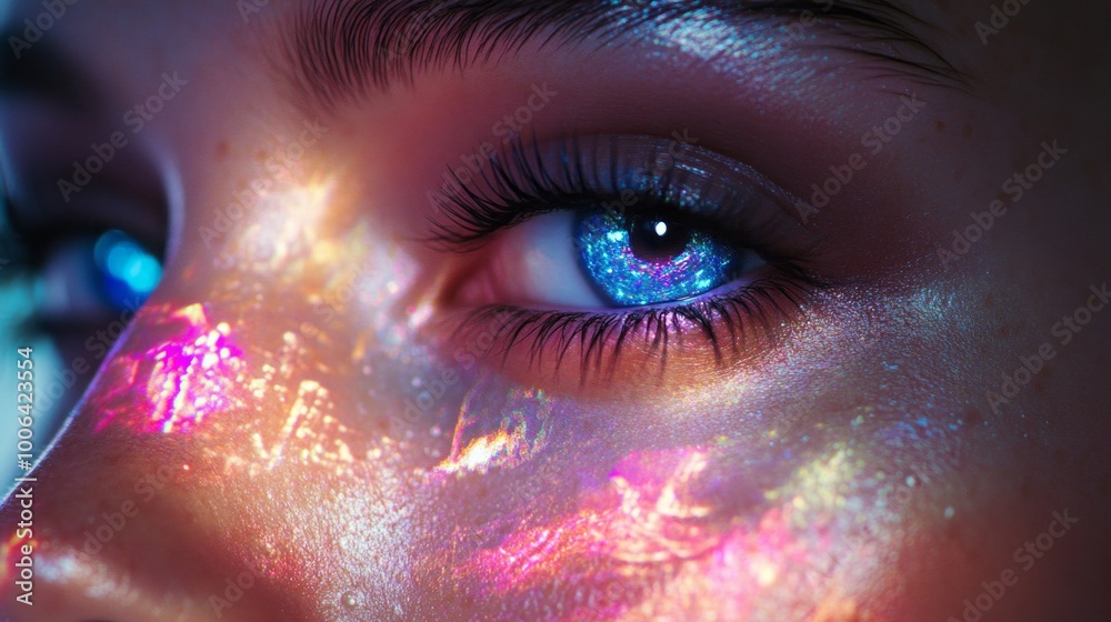 ## Holographic Face: Futuristic Vision of Tomorrow ## Holographic Face: Futuristic Vision of Tomorrow