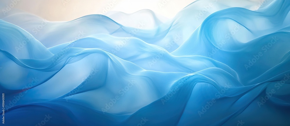 Abstract Blue Fabric Waves Abstract Blue Fabric Waves
