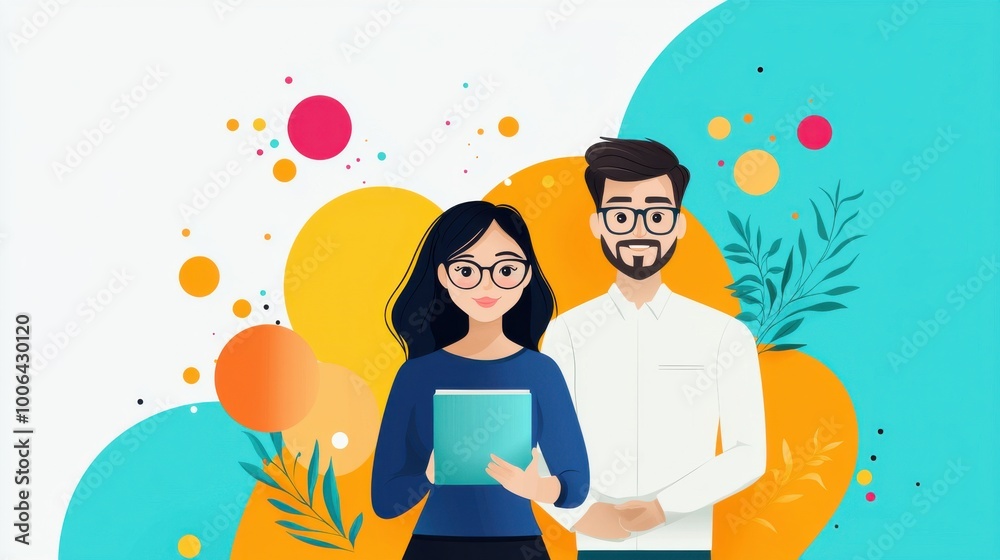 A mentor guides a younger colleague through a difficult project, offering words of encouragement. The positivity shared creates a supportive work environment. A mentor guides a younger colleague through a difficult project, offering words of encouragement. The positivity shared creates a supportive work environment.