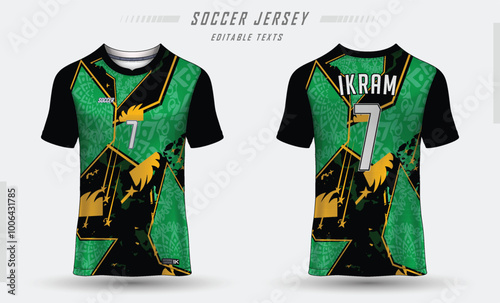 Football Soccer Basketball Green Black   Sports Cricket Jersey Sports BlackGreenyellow