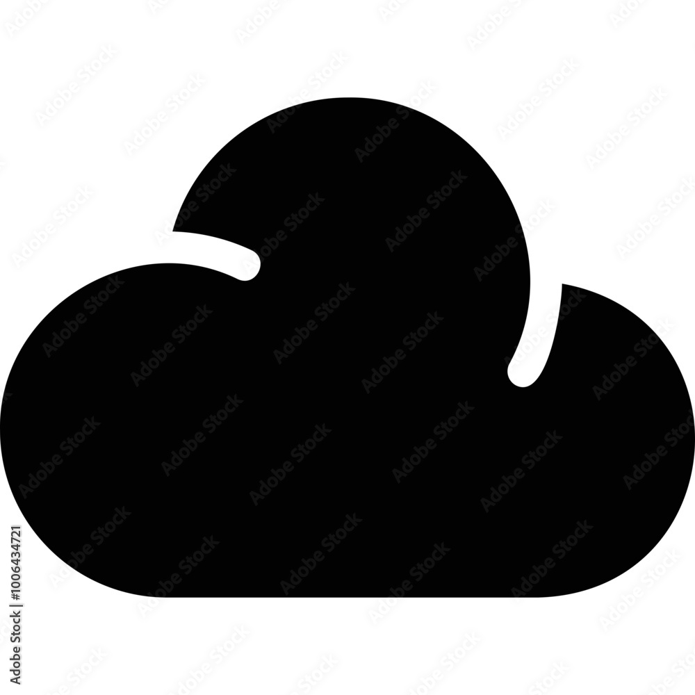 Simple vector icon cloud, storage Simple vector icon cloud, storage