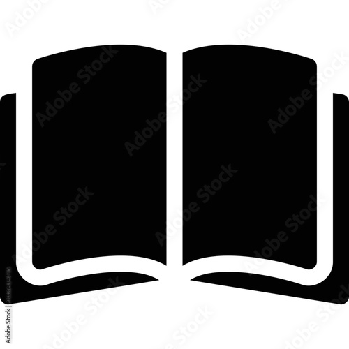 Simple vector icon open book