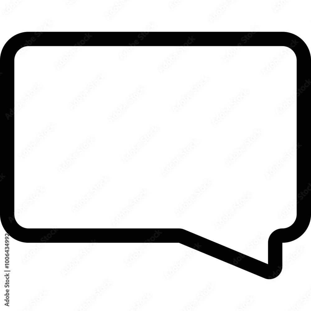 Simple vector icon chat silhouette Simple vector icon chat silhouette