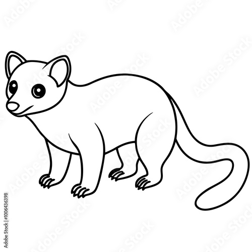 Exploring the Kinkajou Habitat Vector Illustration of This Unique Creature 