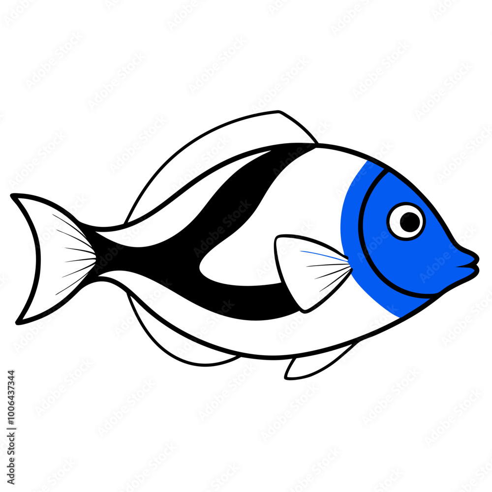 Vector Illustration of a Blue Tang Swimming Gracefully in Vibrant Coral Reefs
Vector Illustration of a Blue Tang Swimming Gracefully in Vibrant Coral Reefs