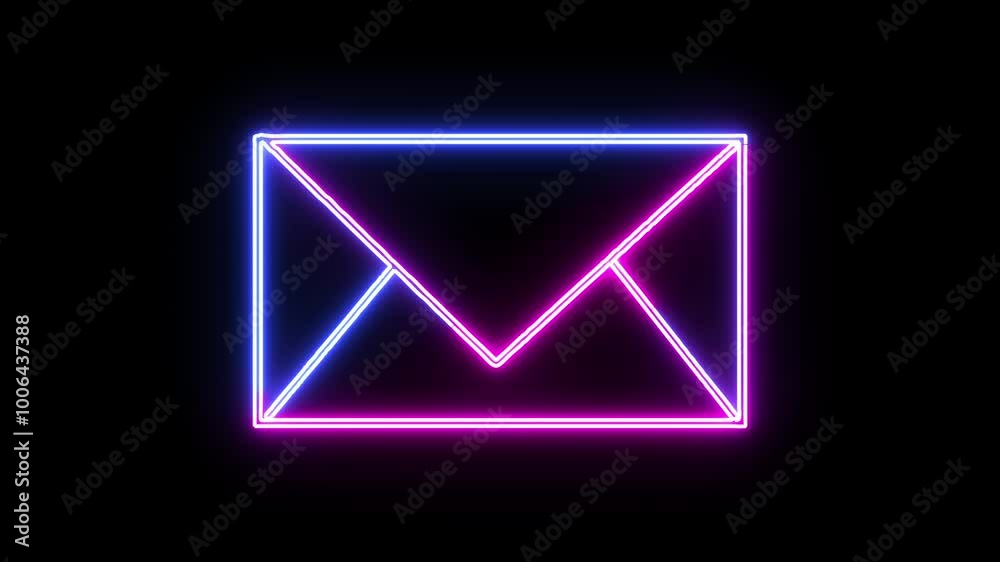Massage icon. neon animation background. Massage icon. neon animation background.