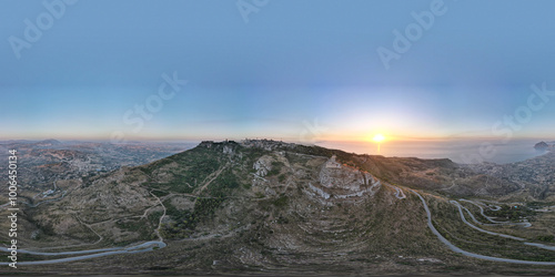 Monte Erice, 360 drone