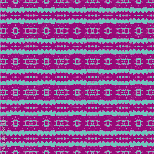  Seamless vector background. turquoise and orange retro colors 1970s. Handmade. Print for textiles. Grunge texture. Vector illustration.