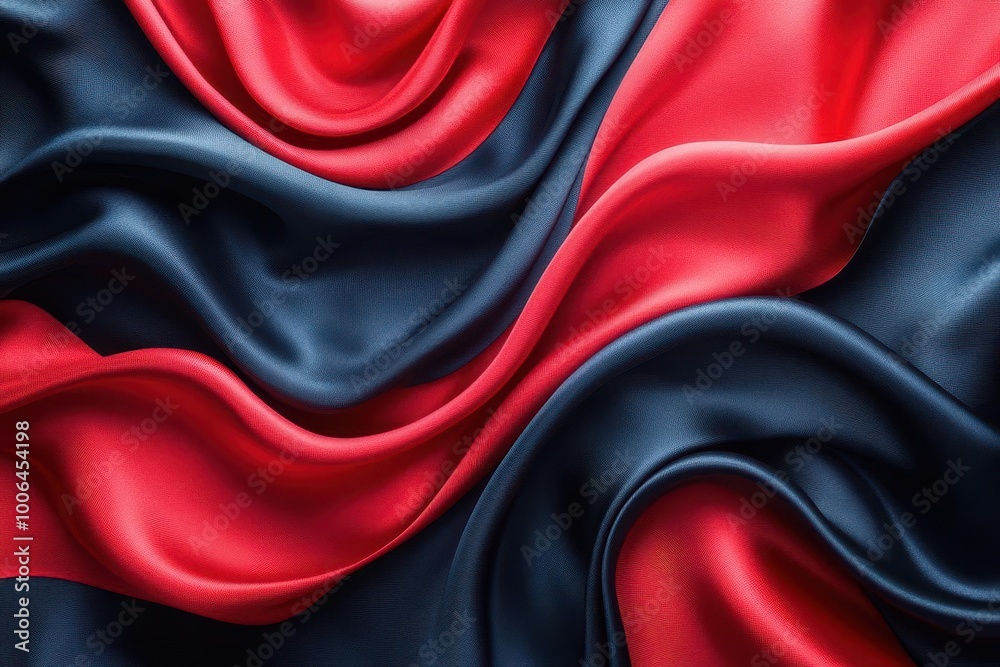 a sleek abstract background featuring dynamic 3d waves of black and red silk fabric flowing gracefully to create an elegant and modern visual experience a sleek abstract background featuring dynamic 3d waves of black and red silk fabric flowing gracefully to create an elegant and modern visual experience