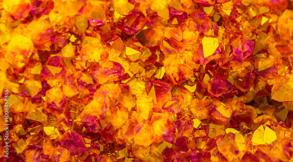 Multi-colored crystal mineral stone. Gems. Mineral crystals in the natural environment. Texture of precious and semiprecious stones. shiny surface of precious stone Multi-colored crystal mineral stone. Gems. Mineral crystals in the natural environment. Texture of precious and semiprecious stones. shiny surface of precious stone