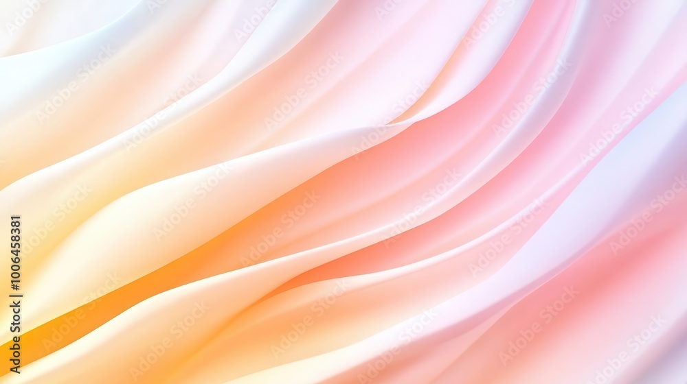 Fototapeta premium Abstract background with soft, flowing lines in pastel colors.
