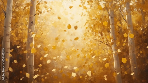 Autumn leaves golden