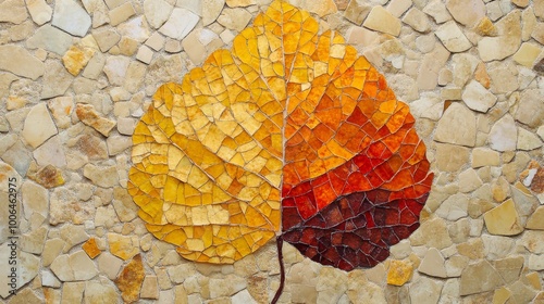 leaves on stone