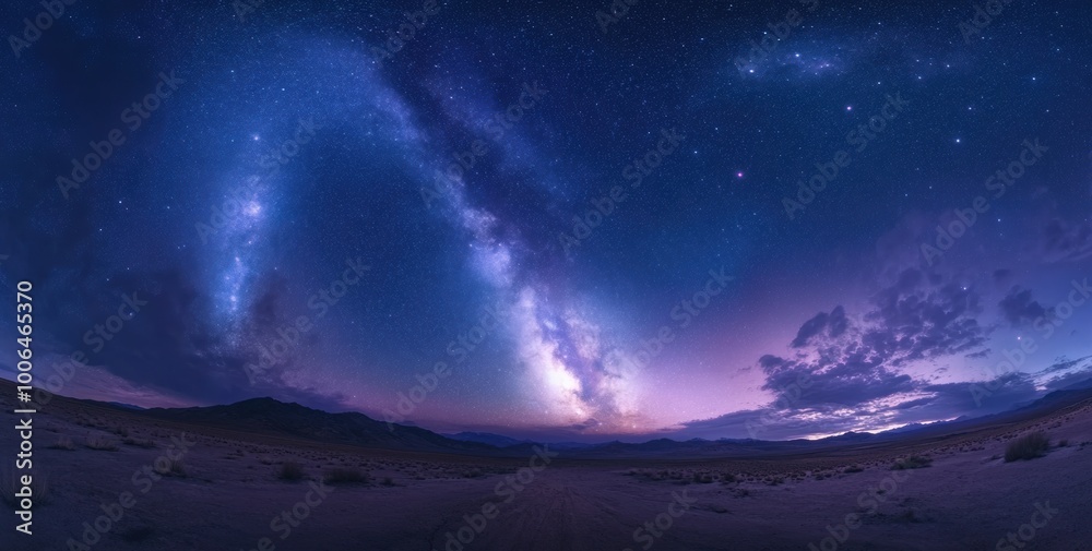 Milky Way Desert Night.