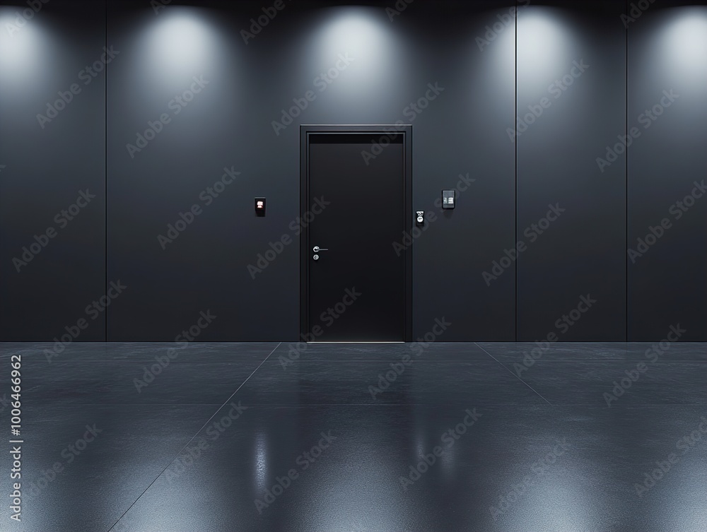 Minimalist Black Doorway in Modern Architecture Minimalist Black Doorway in Modern Architecture