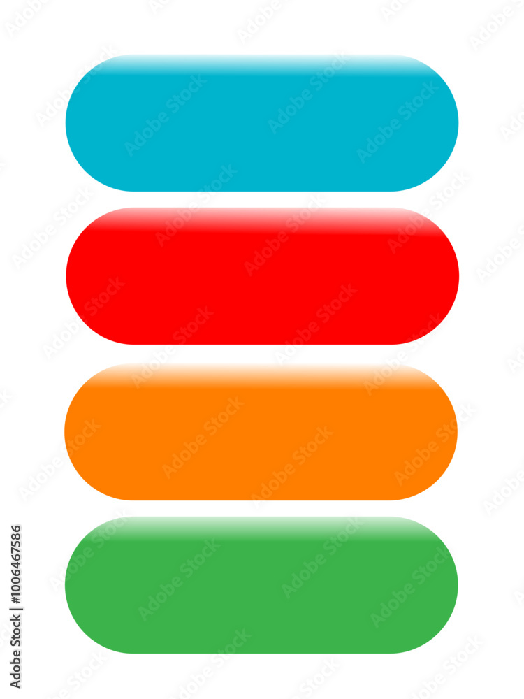 Set of 4 colorful web icons with glare Set of 4 colorful web icons with glare