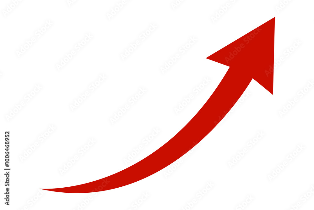 Red curve arrow icon on transparent background. flat style. arrow icon for your web site design, logo, app, UI. arrow indicated the direction symbol. curved arrow sign Red curve arrow icon on transparent background. flat style. arrow icon for your web site design, logo, app, UI. arrow indicated the direction symbol. curved arrow sign