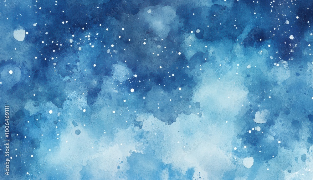 Fototapeta premium Watercolor Night Sky.