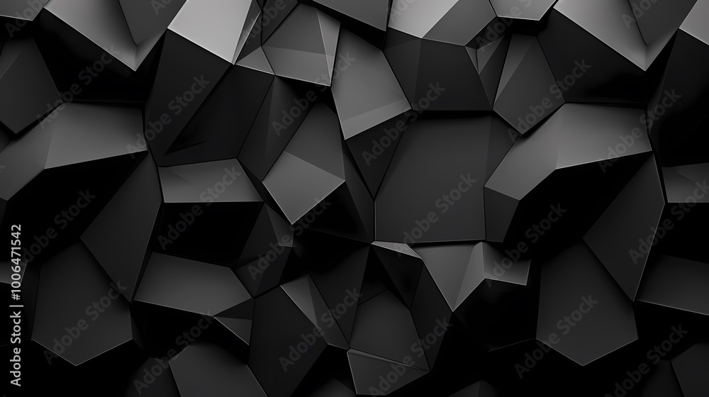 Abstract Black Geometric Texture