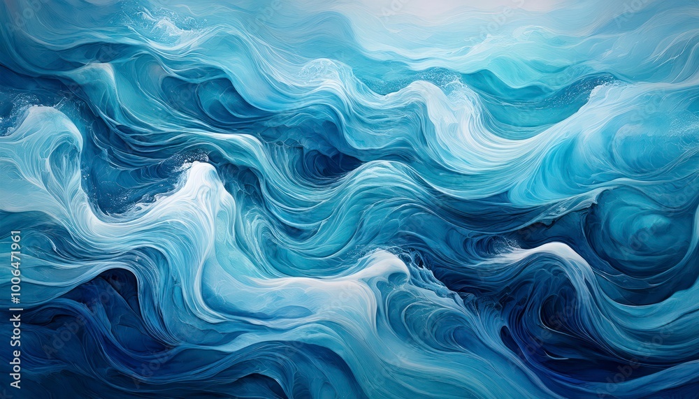 abstract background that mimics the fluid patterns of marble, using deep oceanic blues and frothy whites. abstract background that mimics the fluid patterns of marble, using deep oceanic blues and frothy whites.