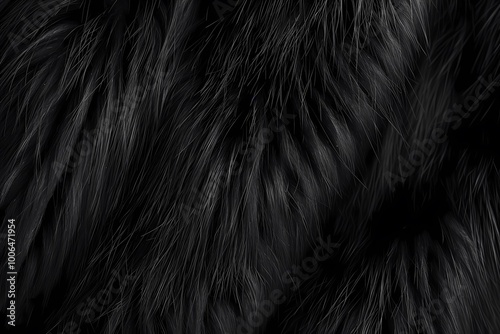 Black Fur Texture