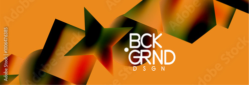 Fluid color geometric shapes abstract background. Vector Illustration For Wallpaper, Banner, Background, Card, Book Illustration, landing page