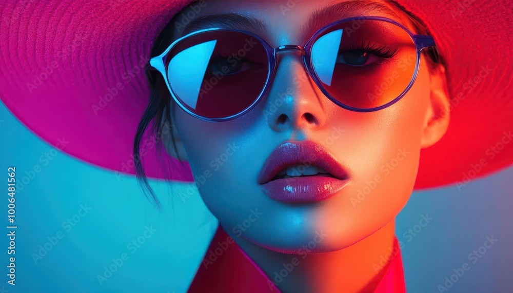 Bold fashion statement with exaggerated outfits, dynamic lighting, vibrant colors, sharp contrast, pop art style Bold fashion statement with exaggerated outfits, dynamic lighting, vibrant colors, sharp contrast, pop art style