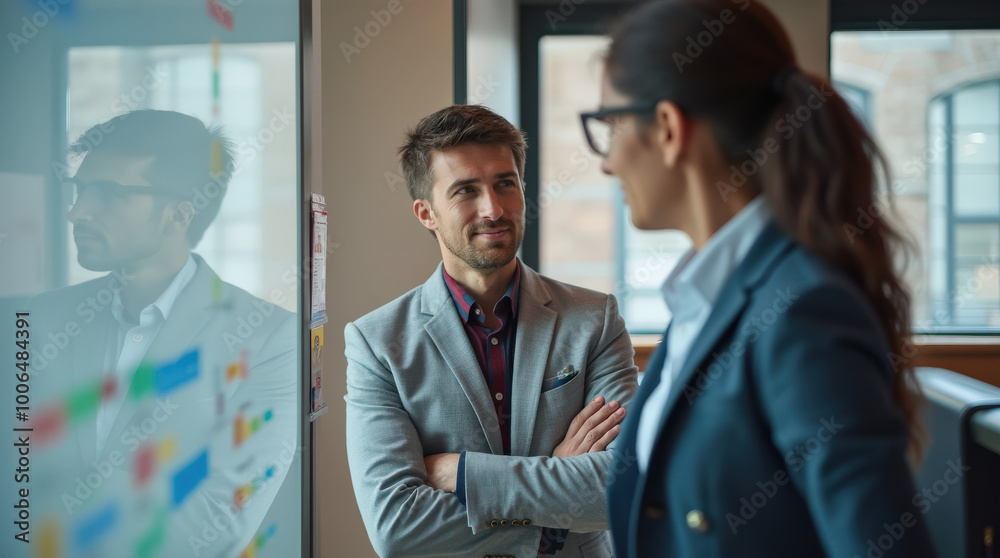Professionals Analyzing Mood Board White Boardand Task Board for Creative and Business Planning Professionals Analyzing Mood Board White Boardand Task Board for Creative and Business Planning