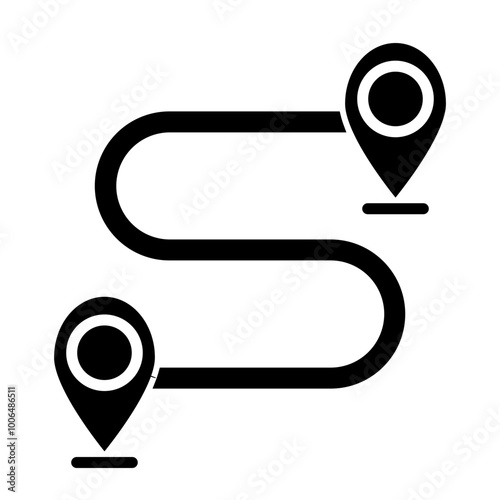 Airport Glyph Icon Design