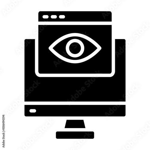 Stalker Glyph Icon Design