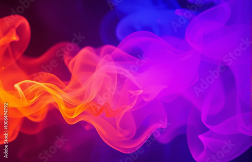 Abstract colored smoke background