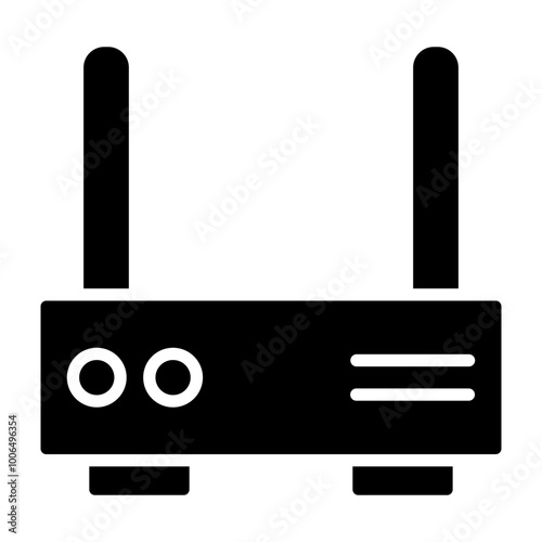 Modem Glyph Icon Design